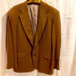46R camel hair blazer